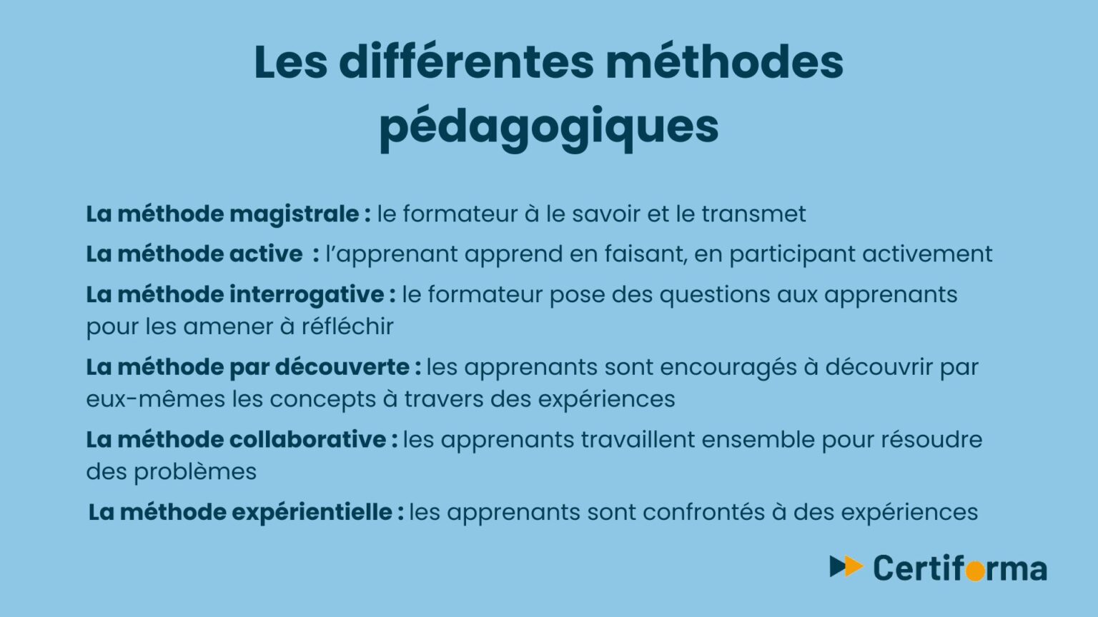 Méthode pédagogique : les différentes approches (+ PDF 2026)
