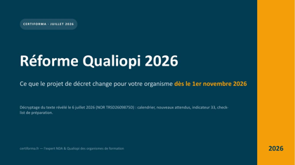 Deck Réforme Qualiopi 2026