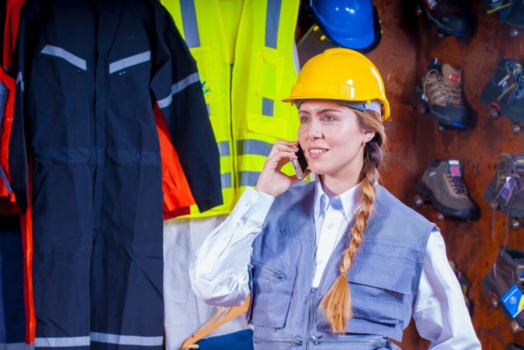 Formatrice sécurité avec casque de chantier, illustration de l'étude de cas Qualiopi repoussé