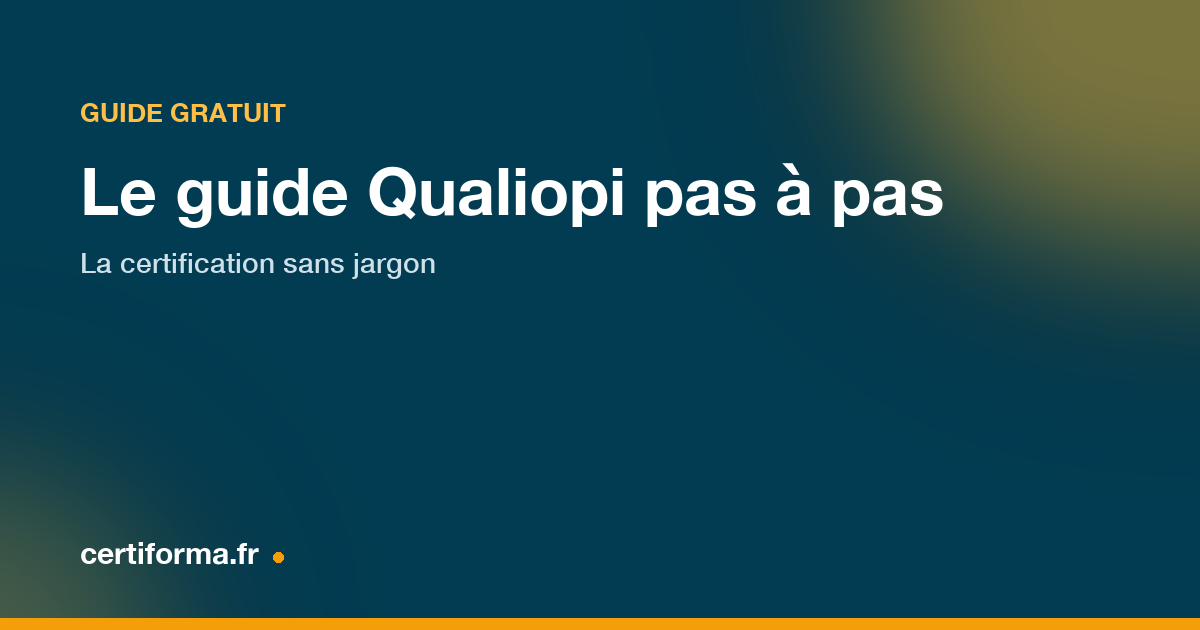 Couverture du guide qualiopi — Certiforma